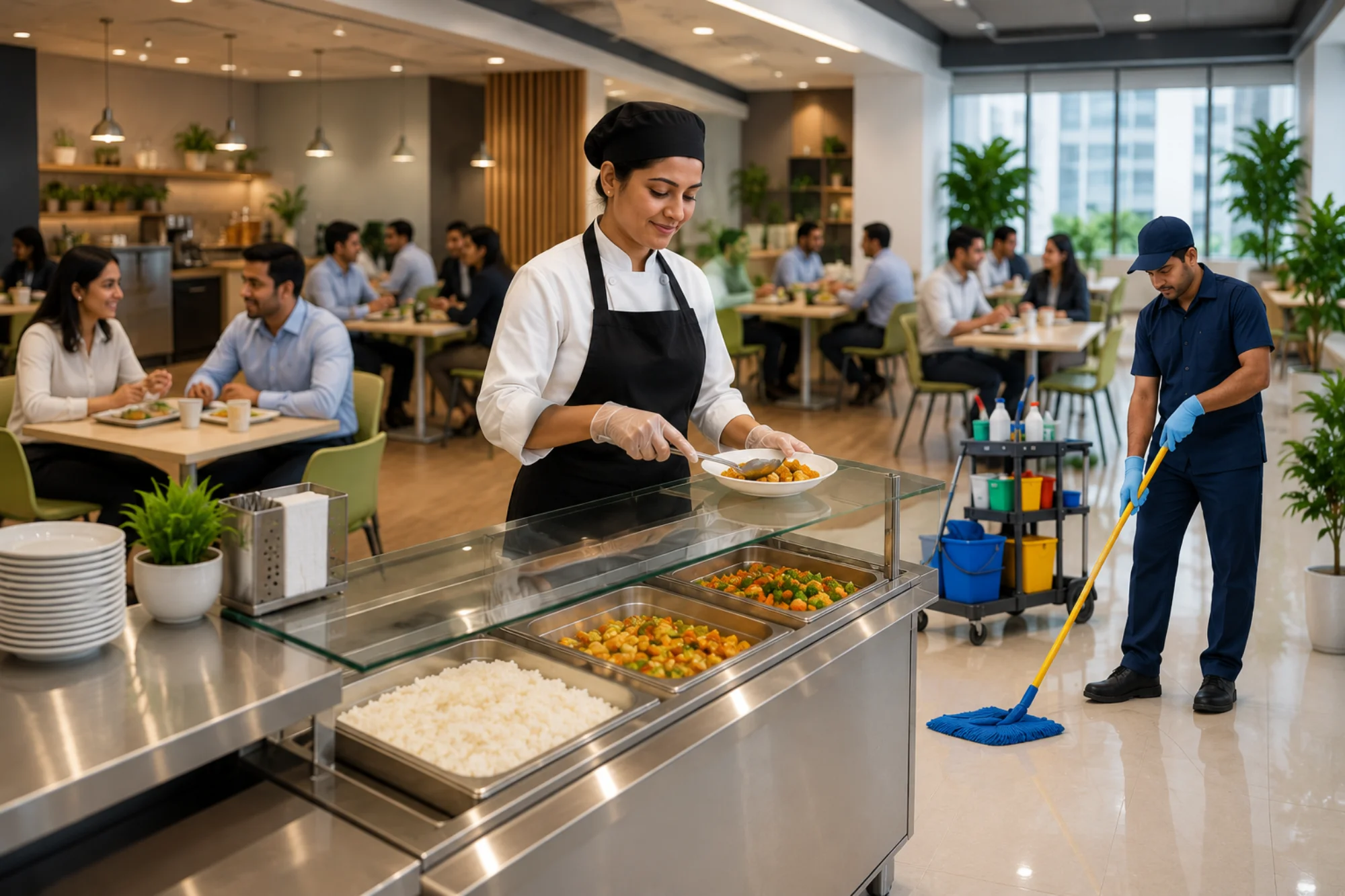 Cafeteria management and workplace support services